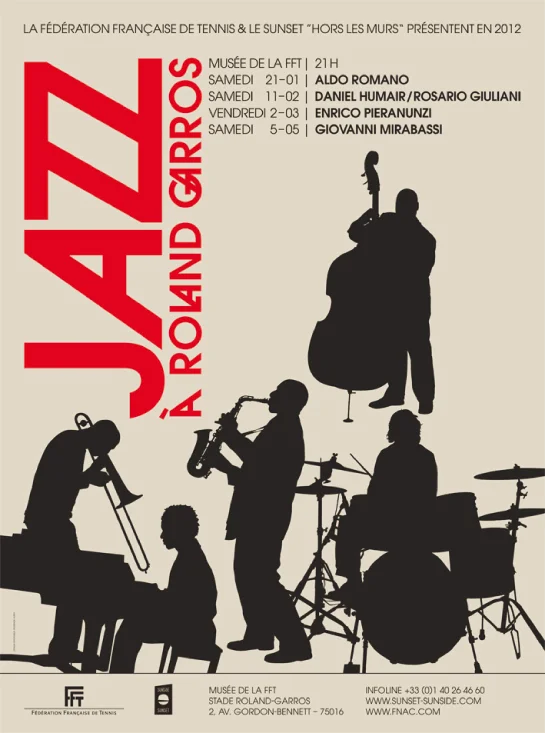 Jazz à Roland Garros Saison 2012