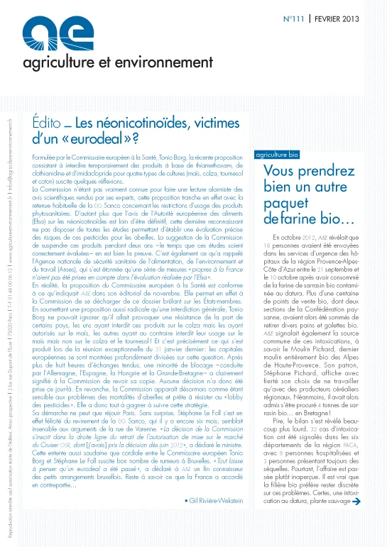 Agriculture et environnement