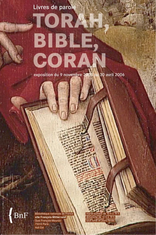 Exposition "Torah, Bible, Coran"