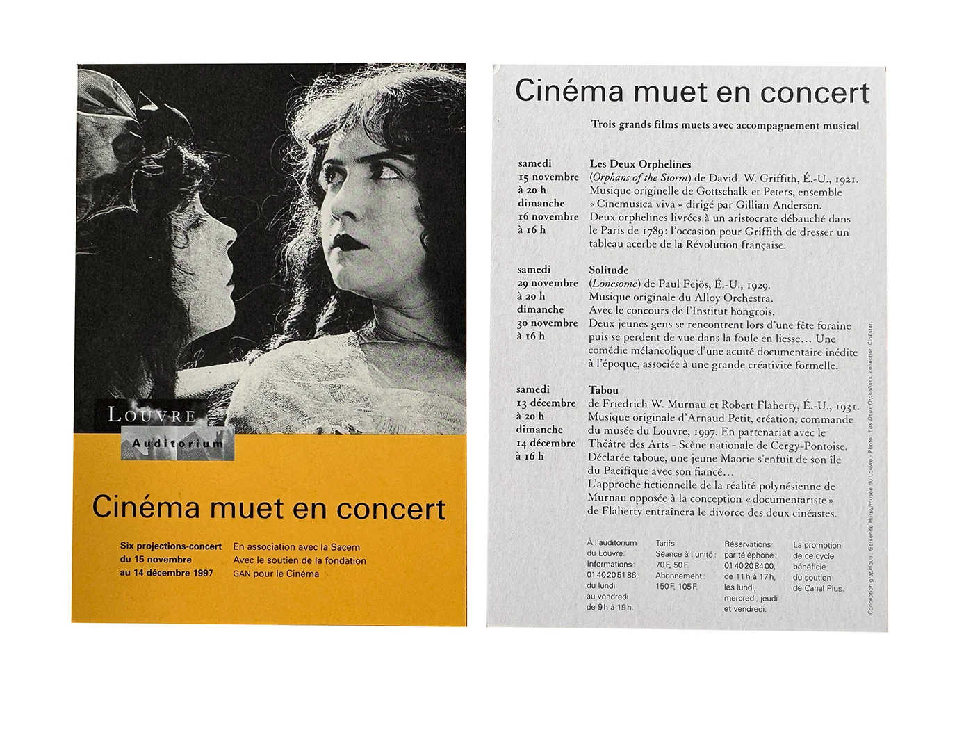 Séries de cartes postales pour l'auditorium du Louvre