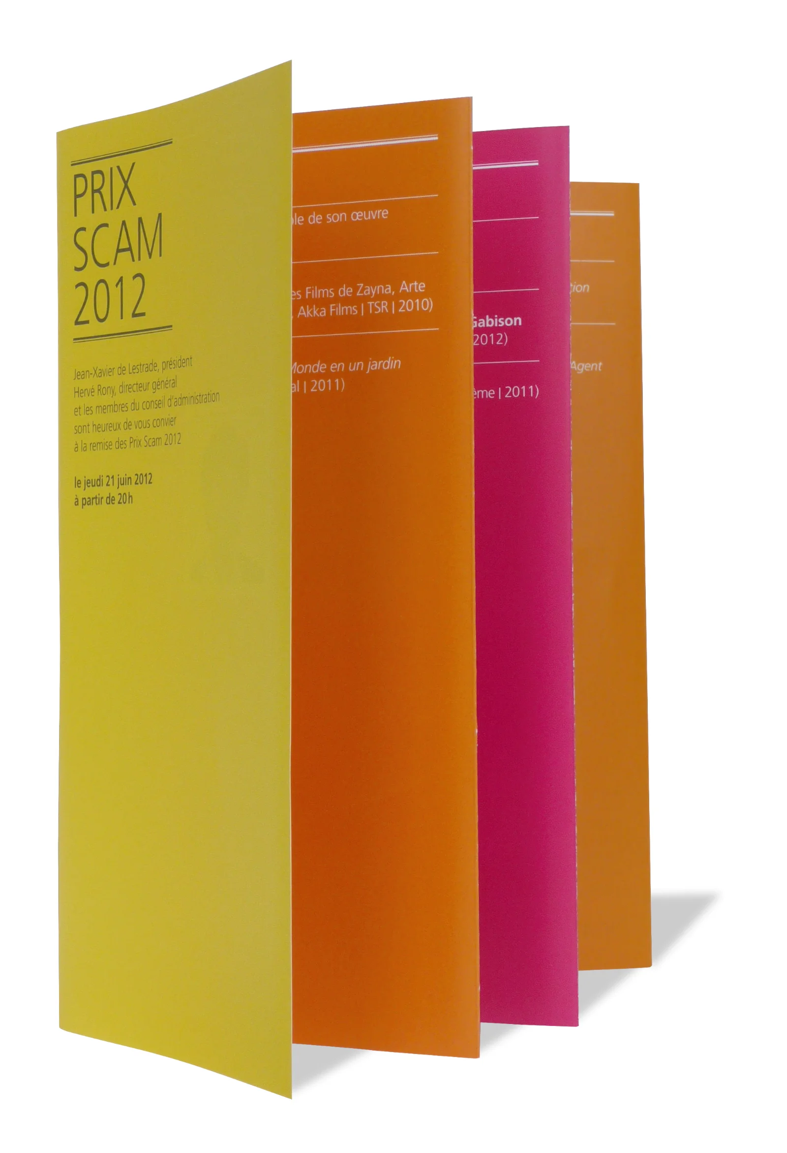 Dépliant Prix 2012