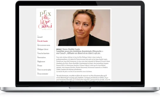 PRIX PHILIPPE CALONI | WEB