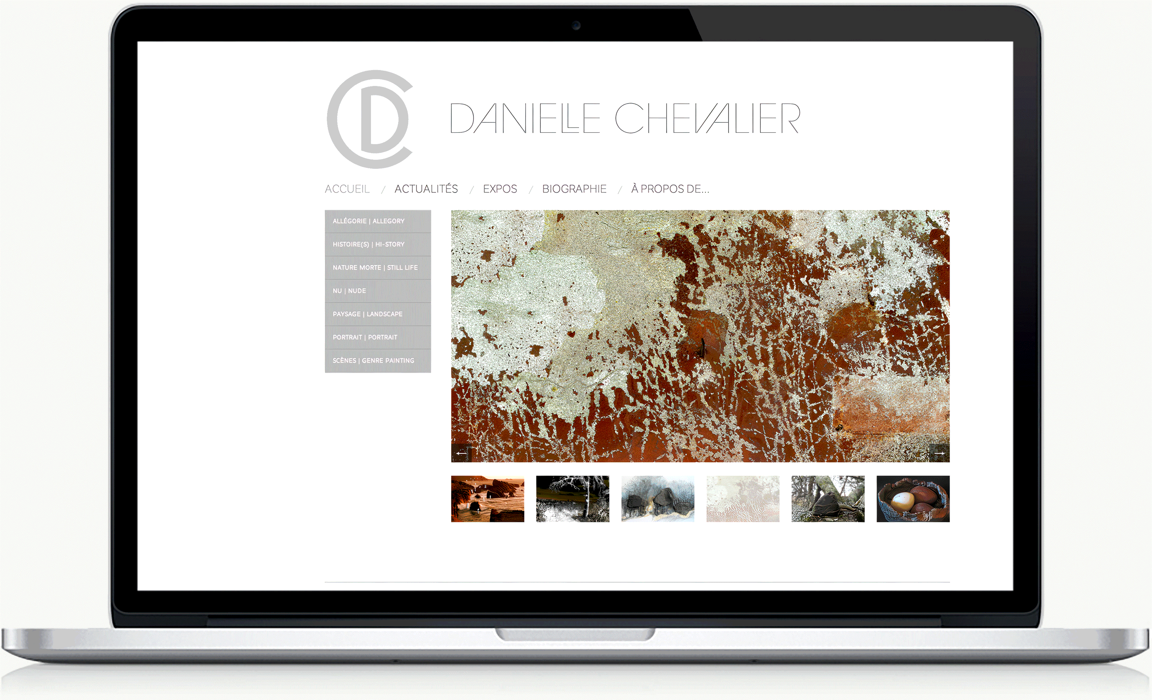 Site internet Danielle Chevalier