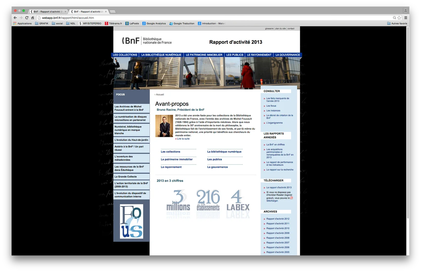 Refonte site de diffusion des RA