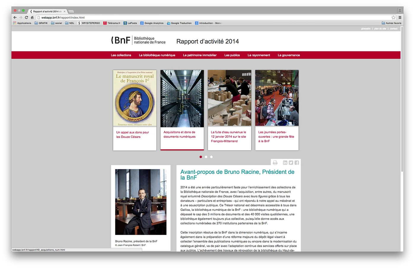 Refonte site de diffusion des RA