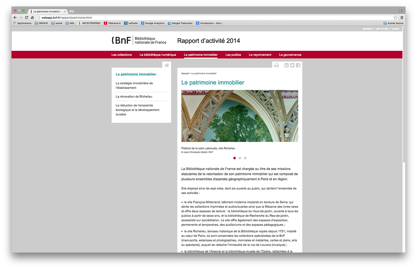 Refonte site de diffusion des RA